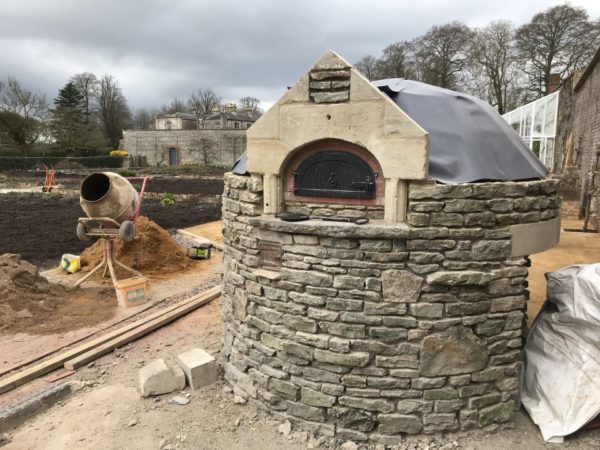 outdoor kitchen, walled garden oven, Corsley House, BA12, outdoor oven, wood-fired oven, outdoor cooking, four grand-mere