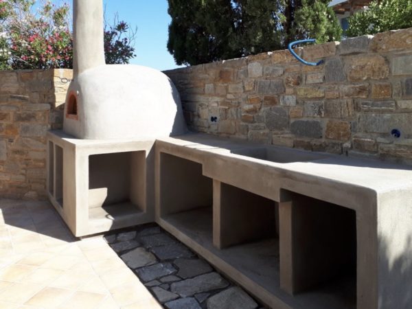 brick oven Paros, wood-fired oven, Four Grand-mere, F950, brick oven, Gourmet oven, outdoor kitchen,